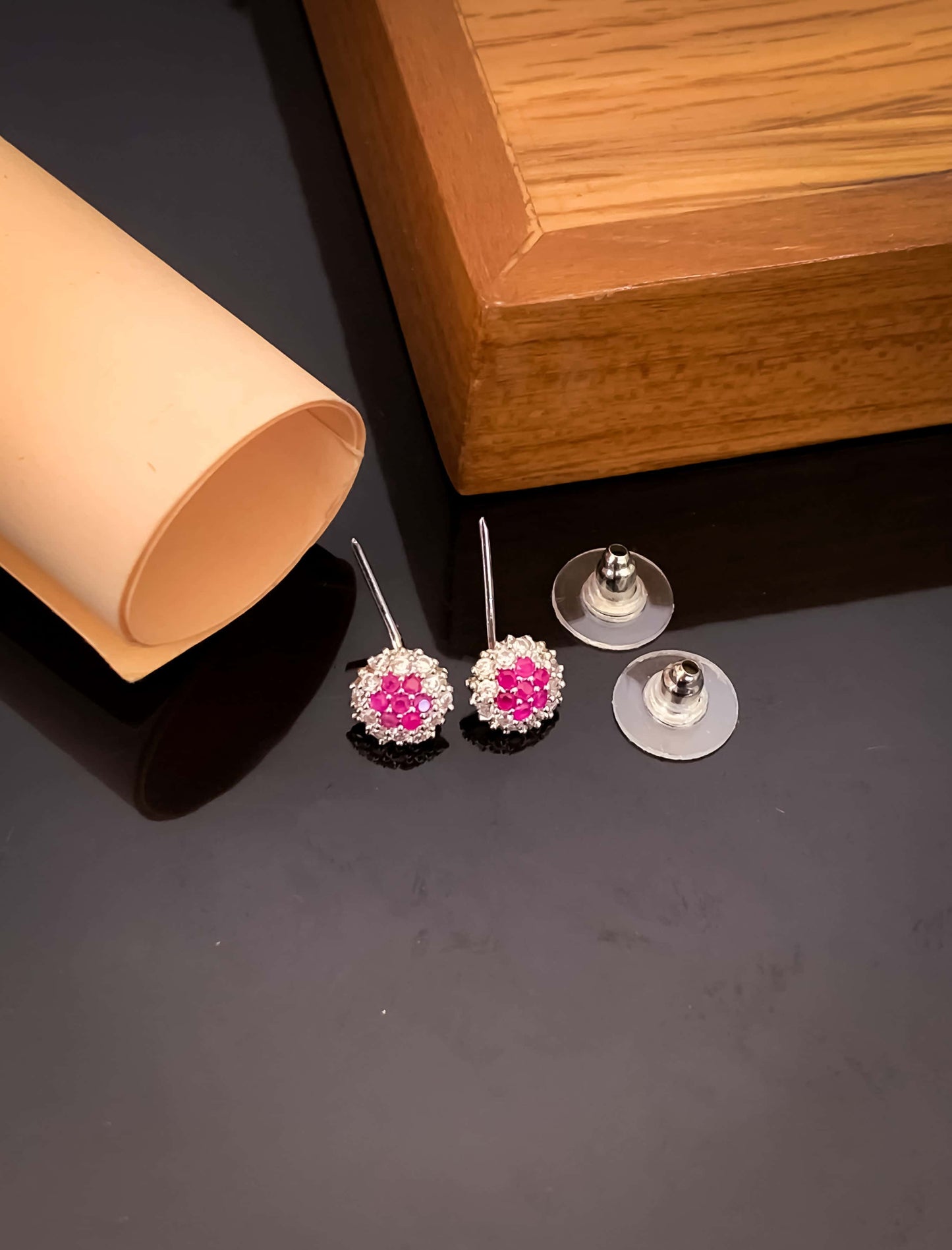 BUY 1 GET 1 FREE -Sparkling Elegance: American Diamond Fancy Earrings - Earrings - Belleza Jewels