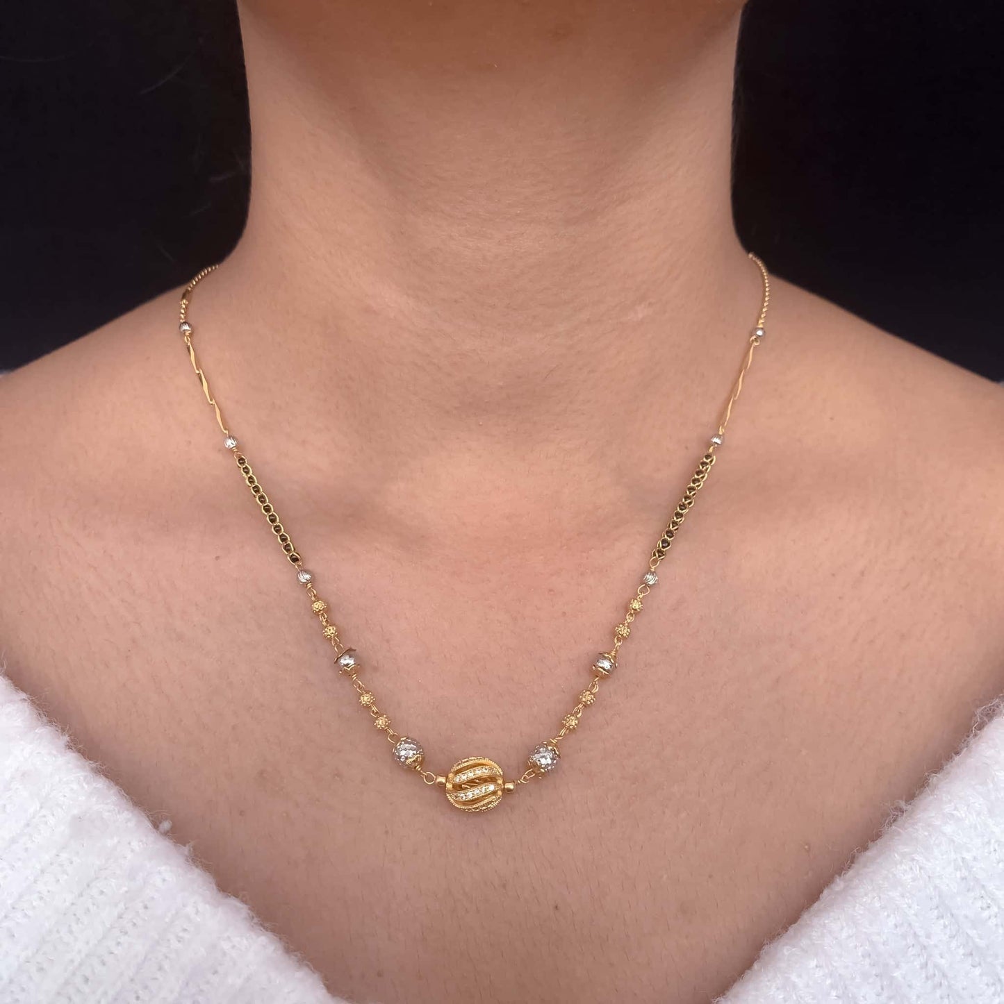 Buy 1 Get 1 Free American Diamond High Gold Plated Fancy Delicate Mangalsutra - Mangalsutra - Belleza Jewels
