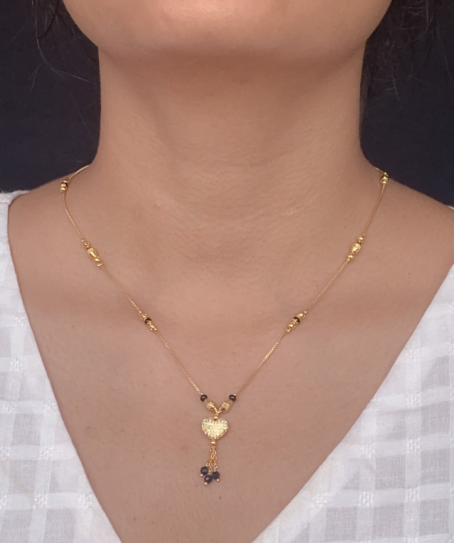 Buy 1 Get 1 Free American Diamond High Gold Plated Fancy Delicate Mangalsutra - Mangalsutra - Belleza Jewels
