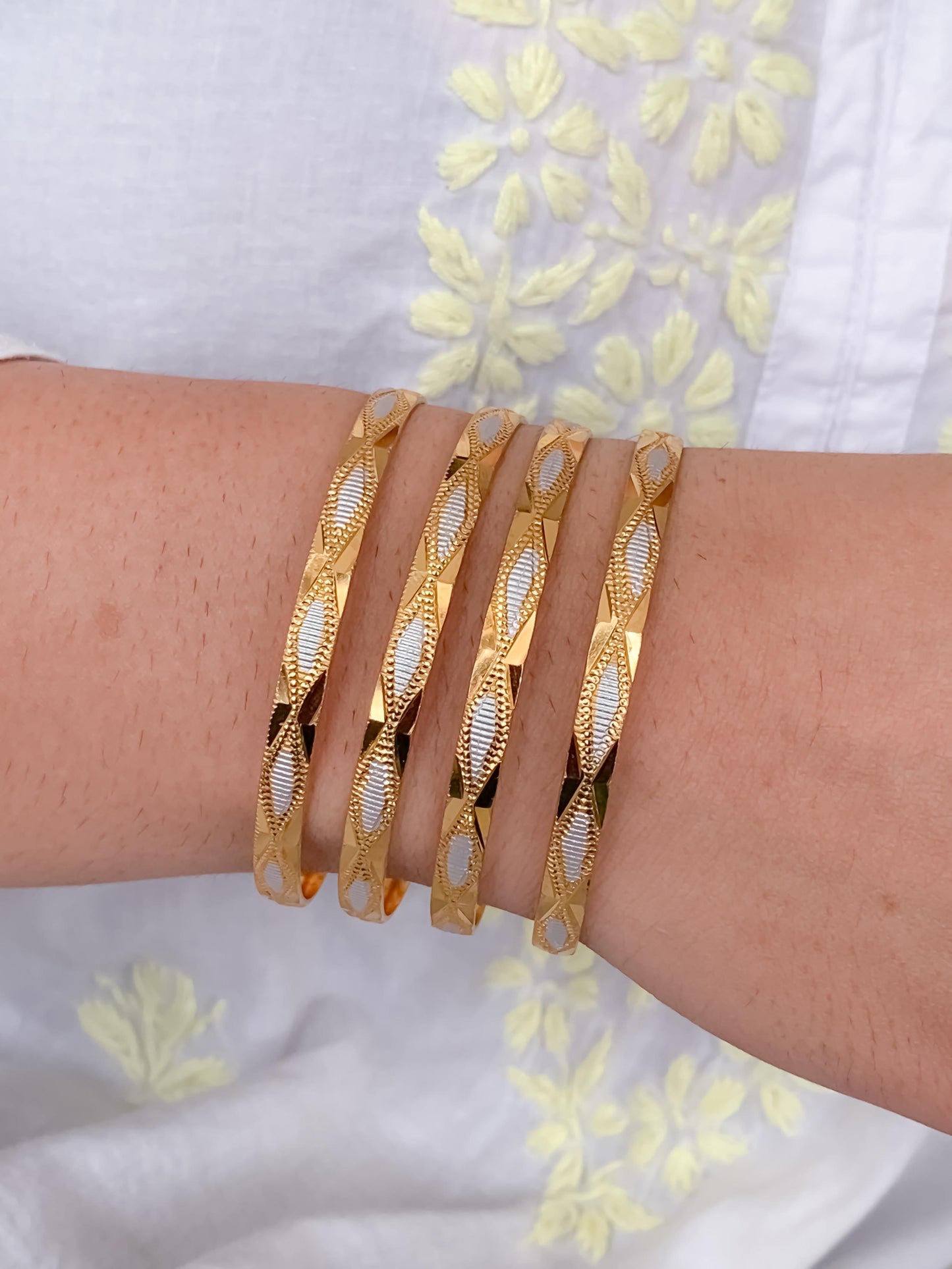 Buy 1 Get 1 Free -Pooja Bangles ( set of 4 )