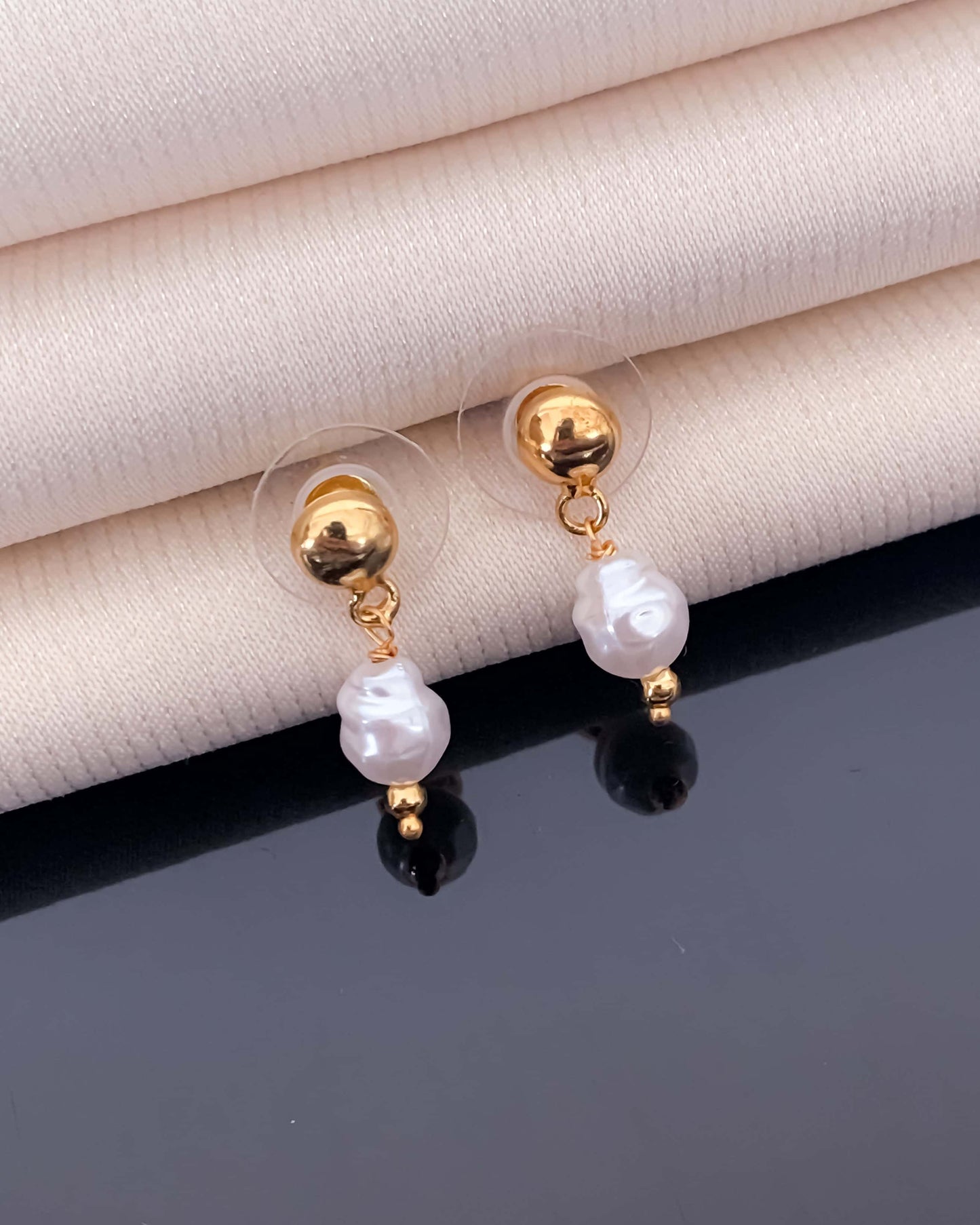 Fancy High Gold Western Pearl Mala Set - Western Mala Set - Belleza Jewels