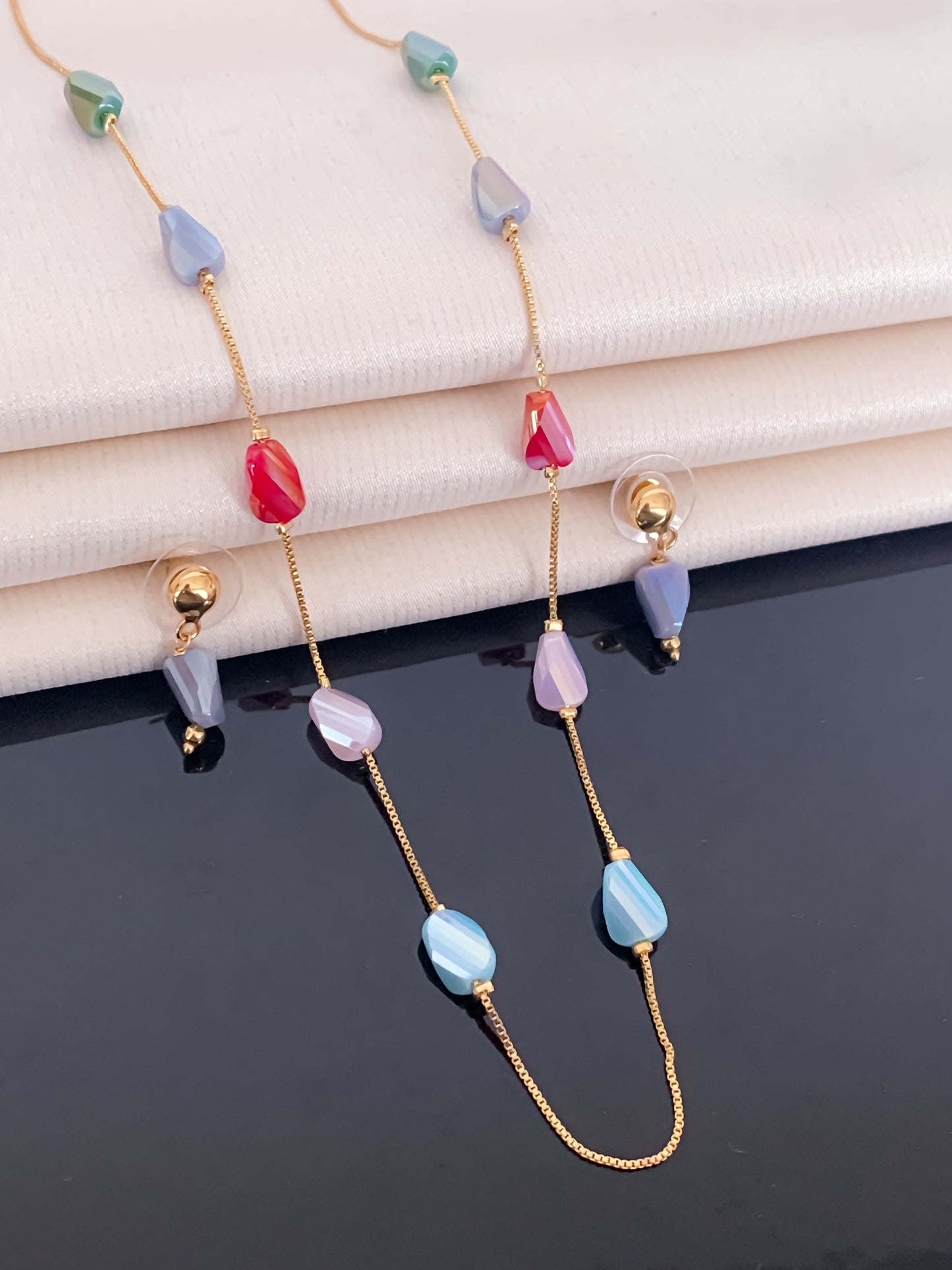 Exclusive Design Fancy High Gold Western Mala Set - Western Mala Set - Belleza Jewels
