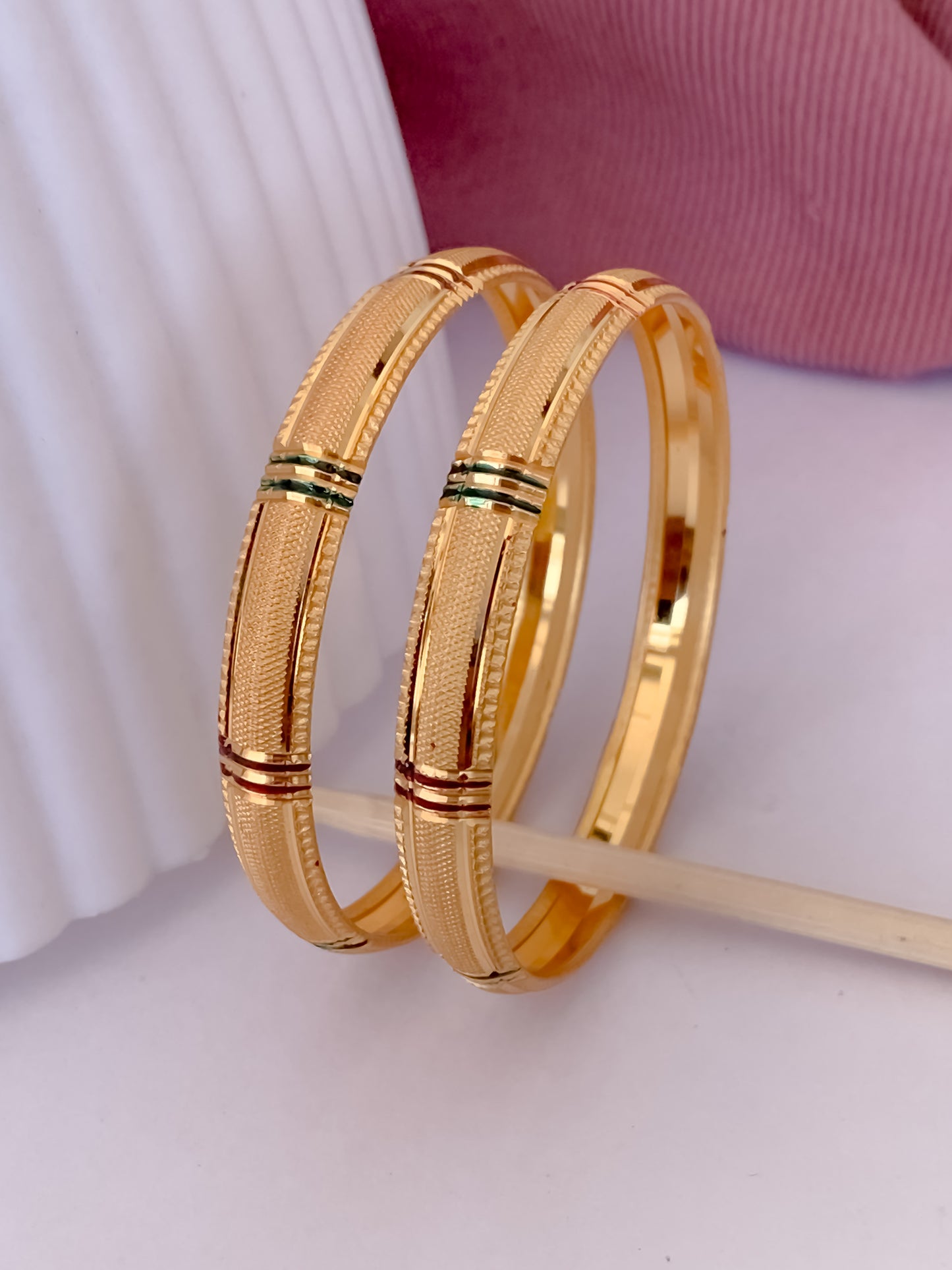 Buy 1 Get 1 Free - Sania Bangals ( set of 2 ) - Bangles - Belleza Jewels