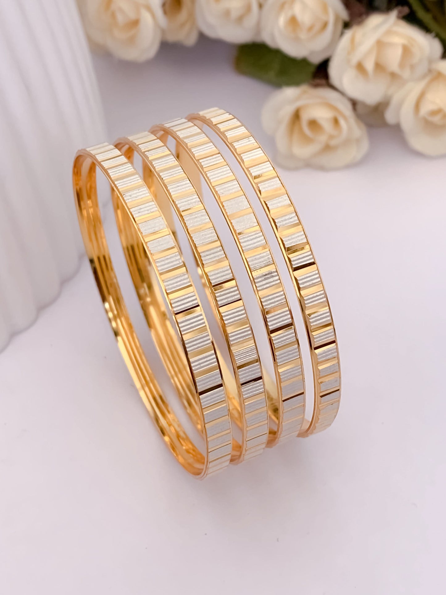 Buy 1 Get 1 Free -Meena Bangles ( set of 4 )