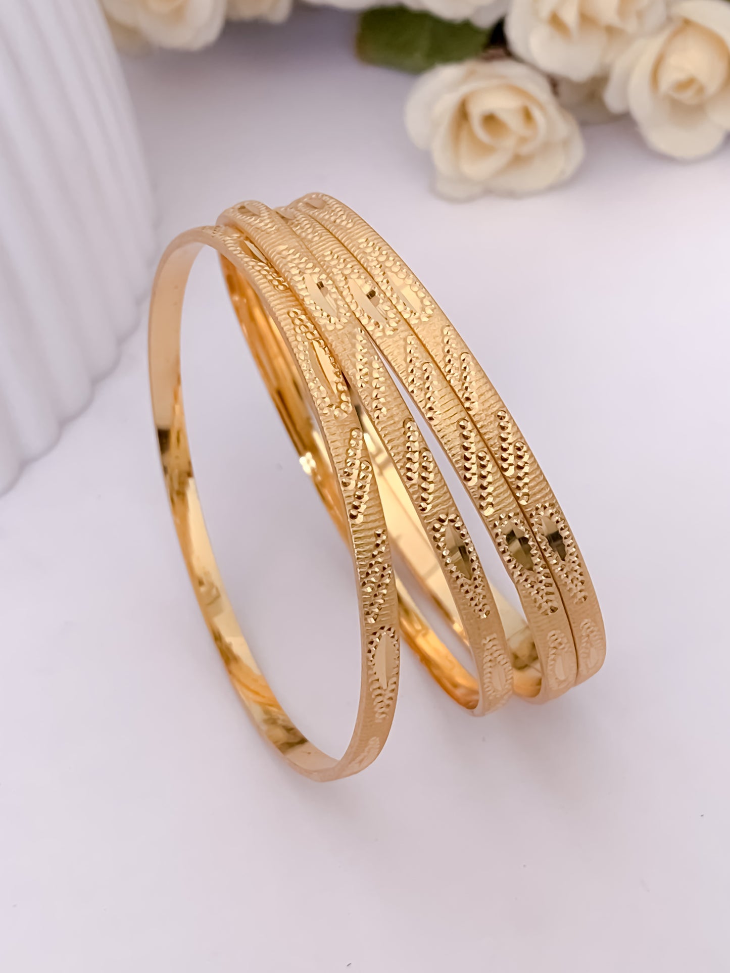 Buy 1 Get 1 Free -Chandani Bangles ( set of 4 )