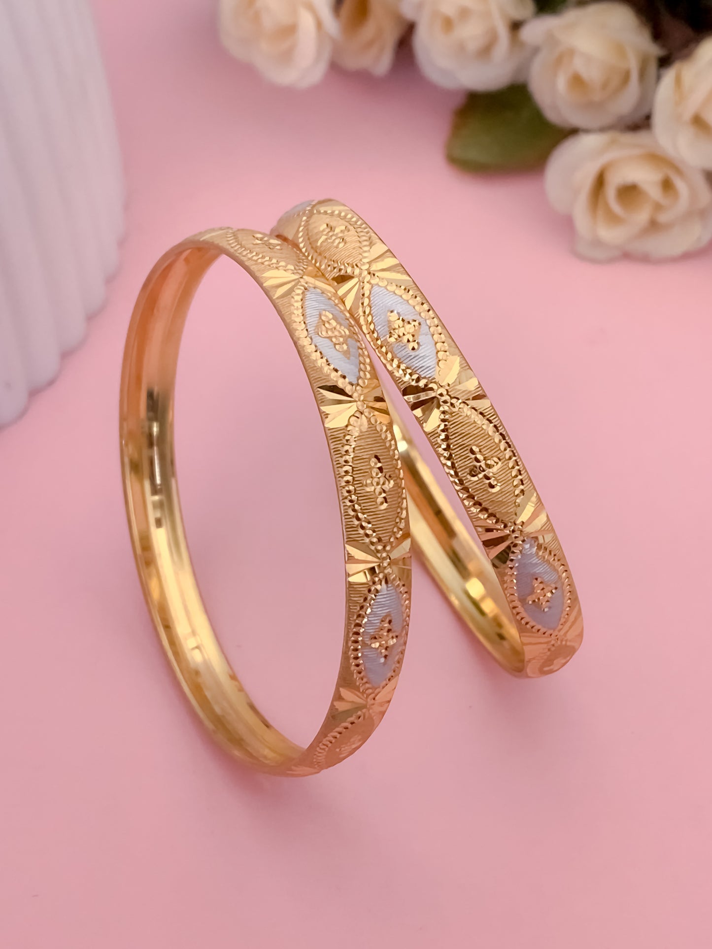 Buy 1 Get 1 Free -Isha Bangals ( set of 2 )