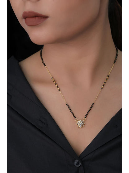 Buy 1 Get 1 Free - American Diamond Gold Plated Fancy Mangalsutra