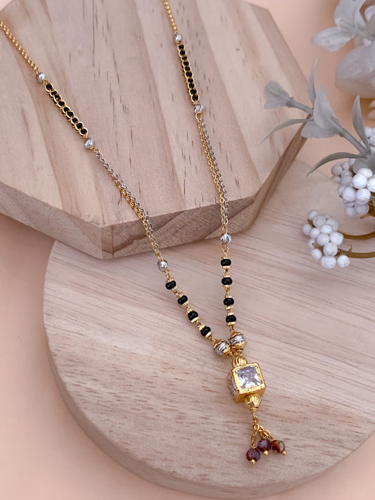 Square Delicate High Gold Fancy Mangalsutra Belleza Jewels