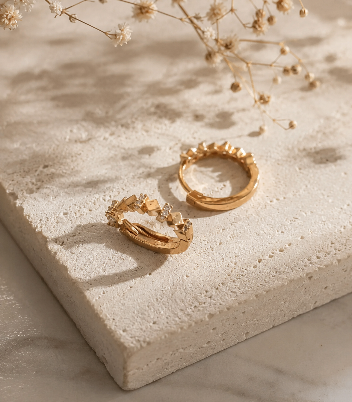 American Diamond Fancy Look Delicate Rose Gold Baali Earring