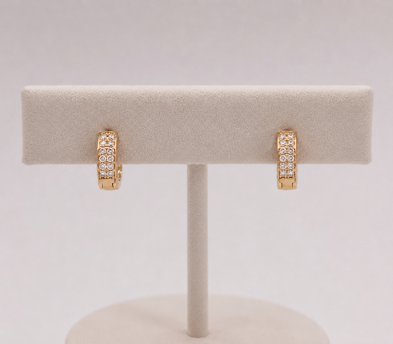 American Diamond Rose Gold Delicate Baali Earrings