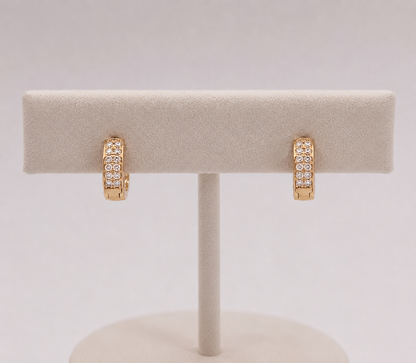 American Diamond Rose Gold Delicate Baali Earrings