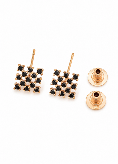 American Diamond Rose Gold Fancy Earrings