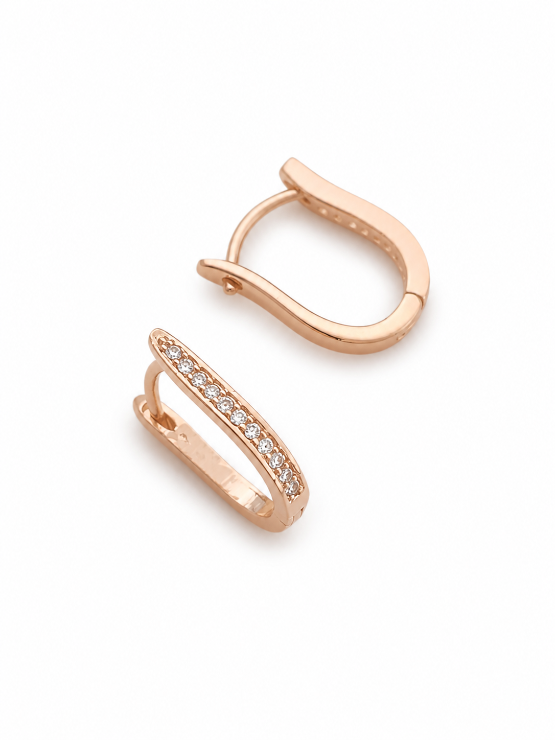 American Diamond Rose Gold Nice Design Baali Earrings