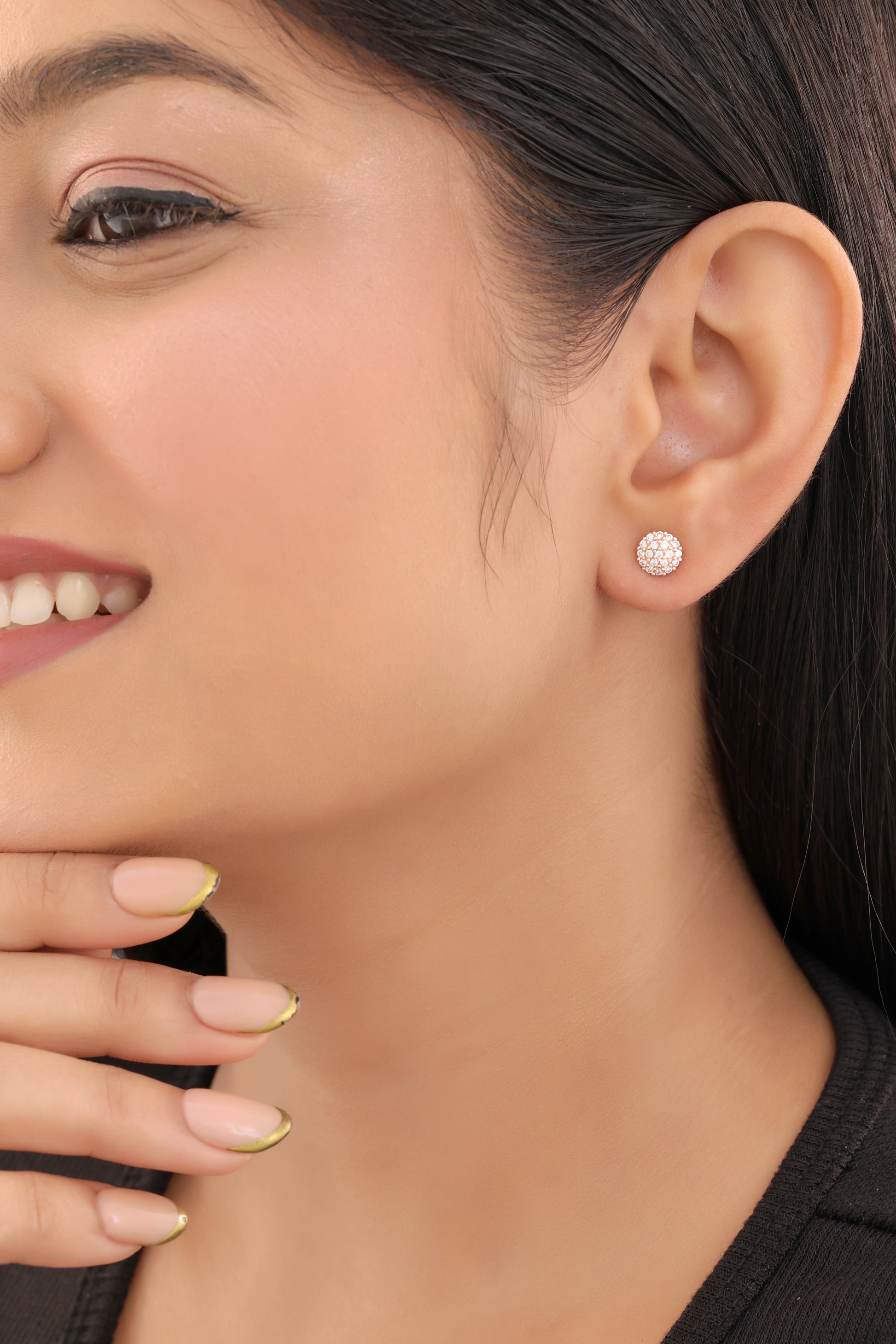 Buy 1 Get 1 Free -Sparkling Elegance: American Diamond Fancy Earrings - Earrings - Belleza Jewels