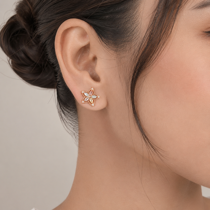 Multi color American Diamond gold pleted Earrings Tops