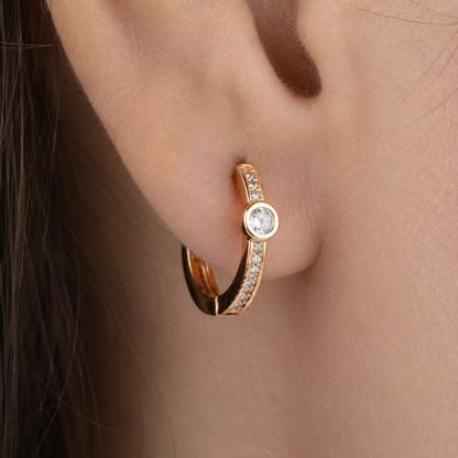American Diamond Rose  Gold Fancy Delicate Bali
