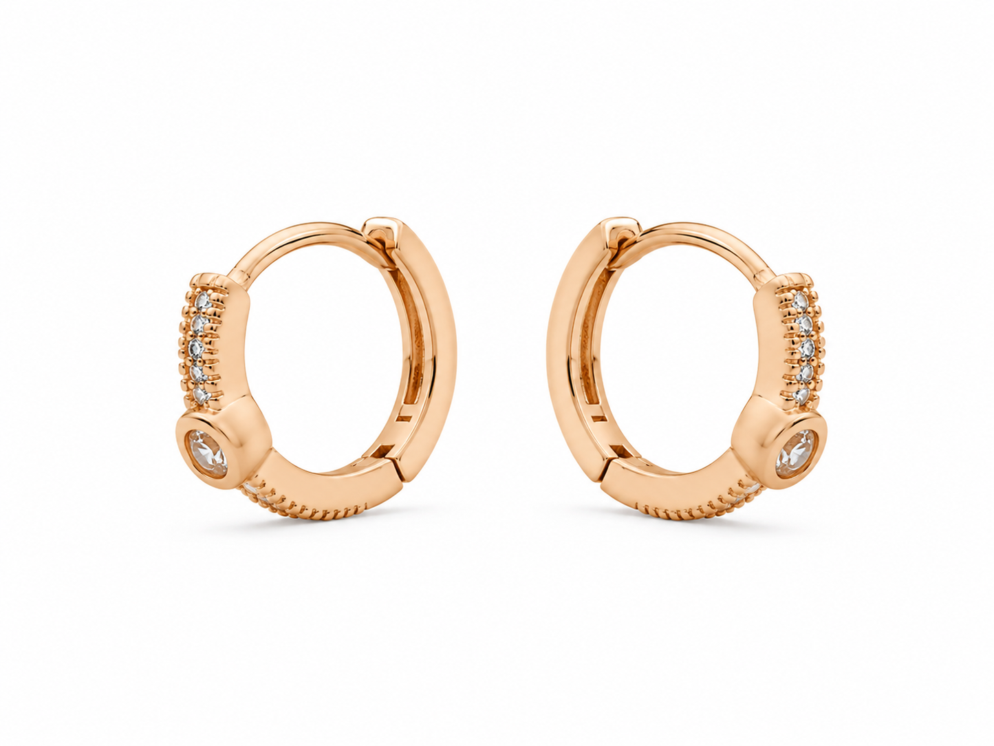 American Diamond Rose  Gold Fancy Delicate Bali