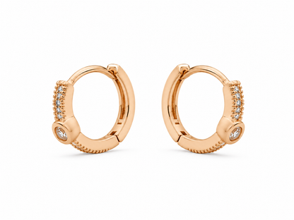 American Diamond Rose  Gold Fancy Delicate Bali