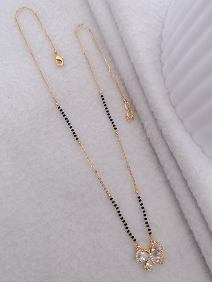BUY 1 GET 1 FREE - American Diamond high gold plated Delicate fancy Mangalsutra