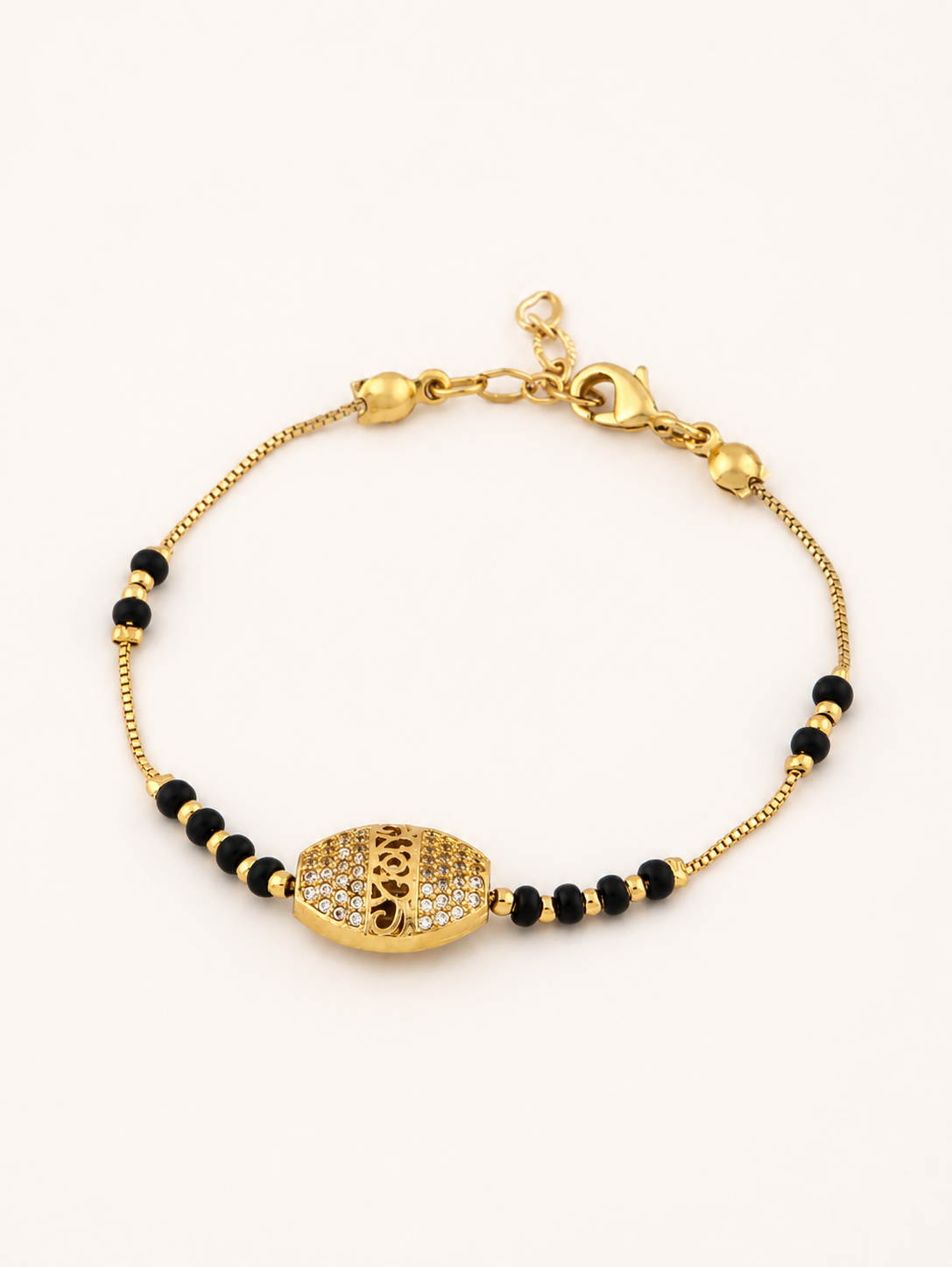 American Diamond High Gold  Plated Hand Mangalsutra