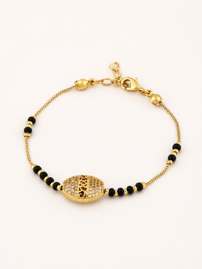 American Diamond High Gold  Plated Hand Mangalsutra