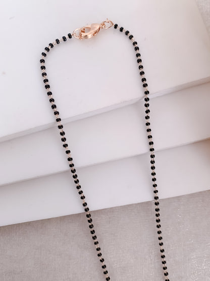 Buy 1 Get 1 Free - American Diamond Rose Gold Delicate Fancy Mangalsutra