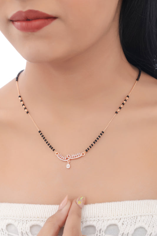 BUY 1 GET 1 FREE - American Diamond High Gold Plated Fancy Mangalsutra
