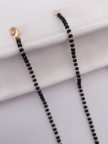 Buy 1 Get 1 Free -Elegant CZ Curve Drop Mangalsutra - Mangalsutra - Belleza Jewels
