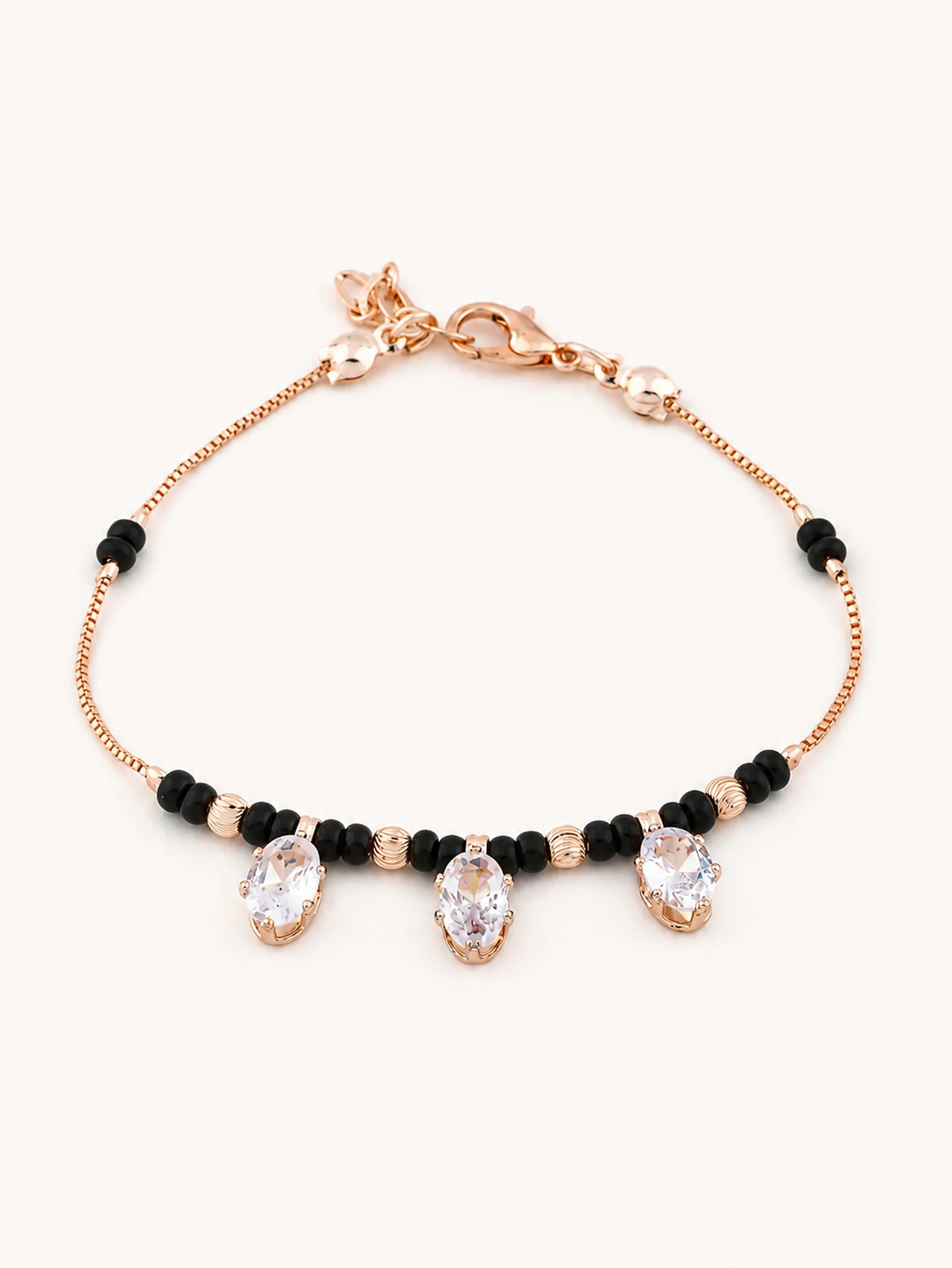 Rose Gold Plated Delicate Hand Mangalsutra