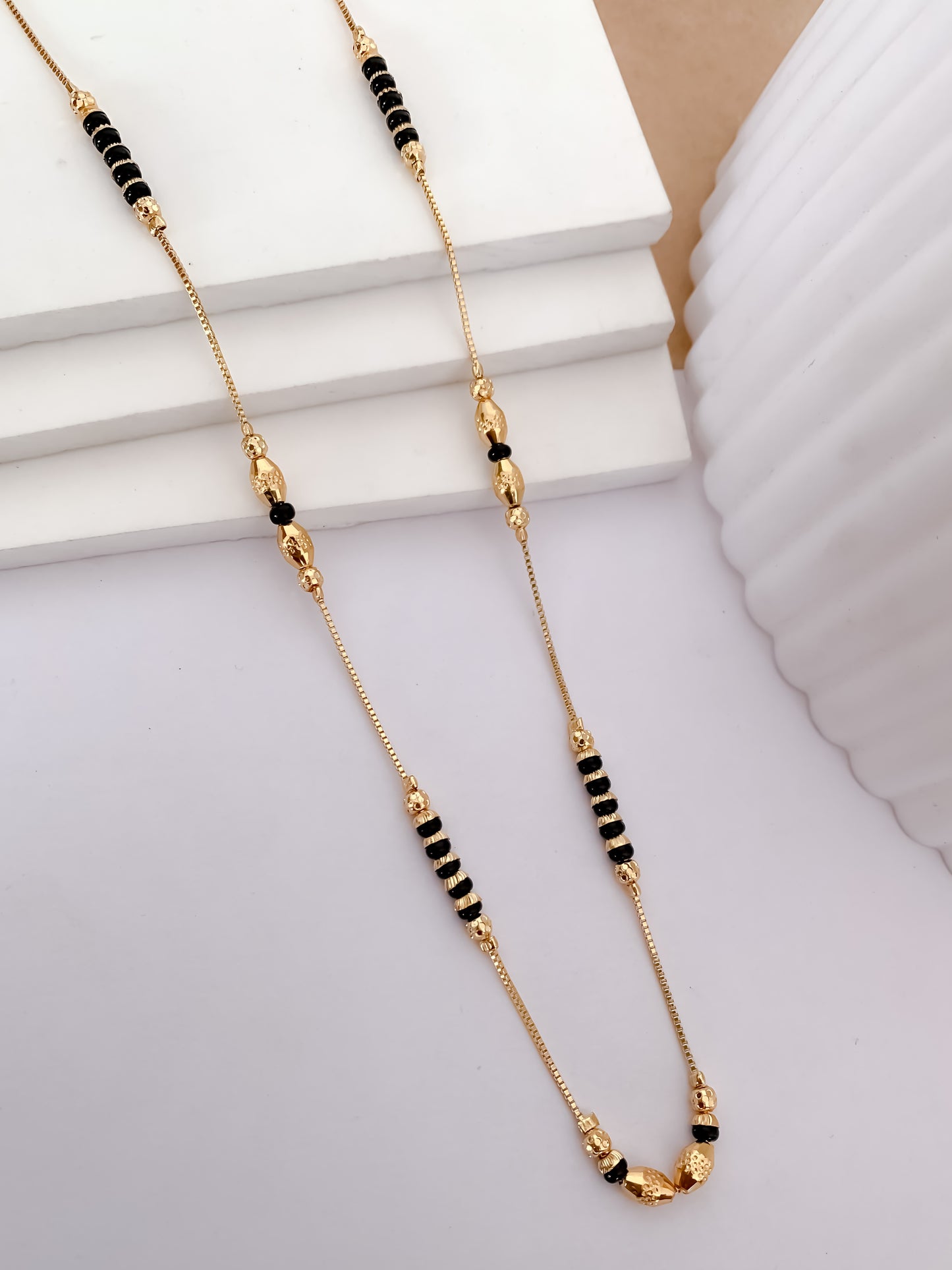 Buy 1 Get 1 Free - Minimal Black Bead Mangalsutra for Daily Wear