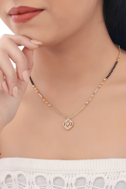 Buy 1 Get 1 Free American Diamond High Gold Plated Fancy Delicate Mangalsutra