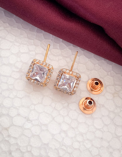 Sparkling Elegance: American Diamond Fancy Earrings Belleza Jewels