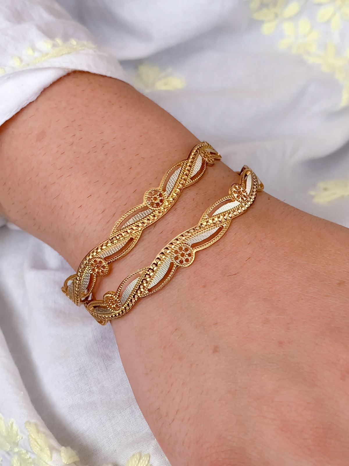 Buy 1 Get 1 Free -Nikita Bangles ( set of 2 ) - Bangles - Belleza Jewels