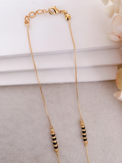 Buy 1 Get 1 Free American Diamond High Gold Plated Fancy Delicate Mangalsutra