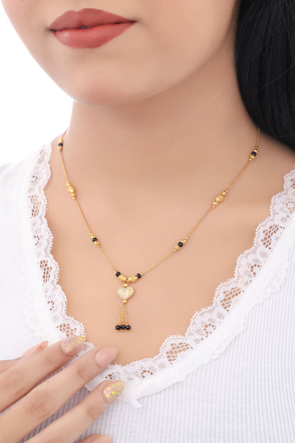 Buy 1 Get 1 Free American Diamond High Gold Plated Fancy Delicate Mangalsutra