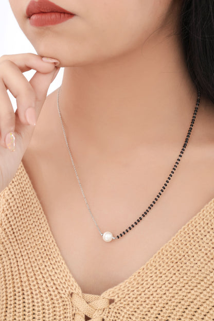 Buy 1 Get 1 Free Silver Plated Fancy Delicate Mangalsutra