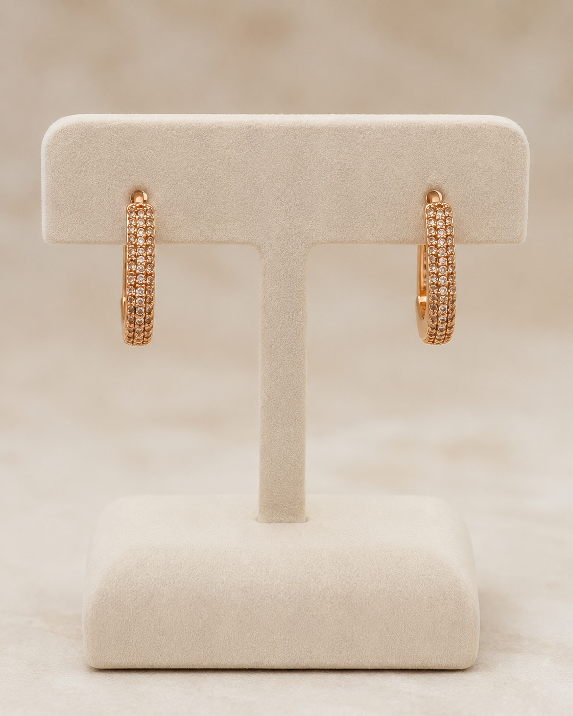 American Diamond Rose Gold Delicate Fancy Earrings