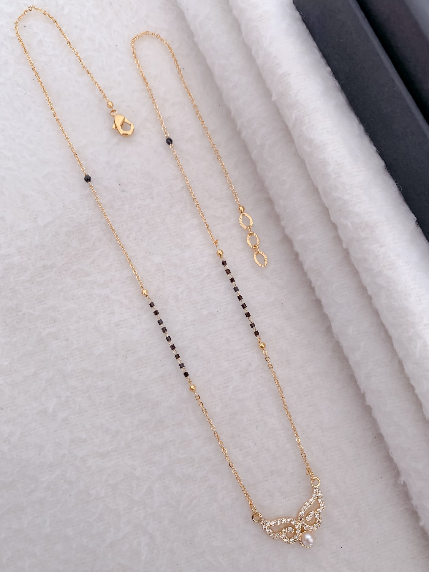 Buy 1 Get 1 Free - American Diamond High Gold Plated Delicate Fancy Mangalsutra