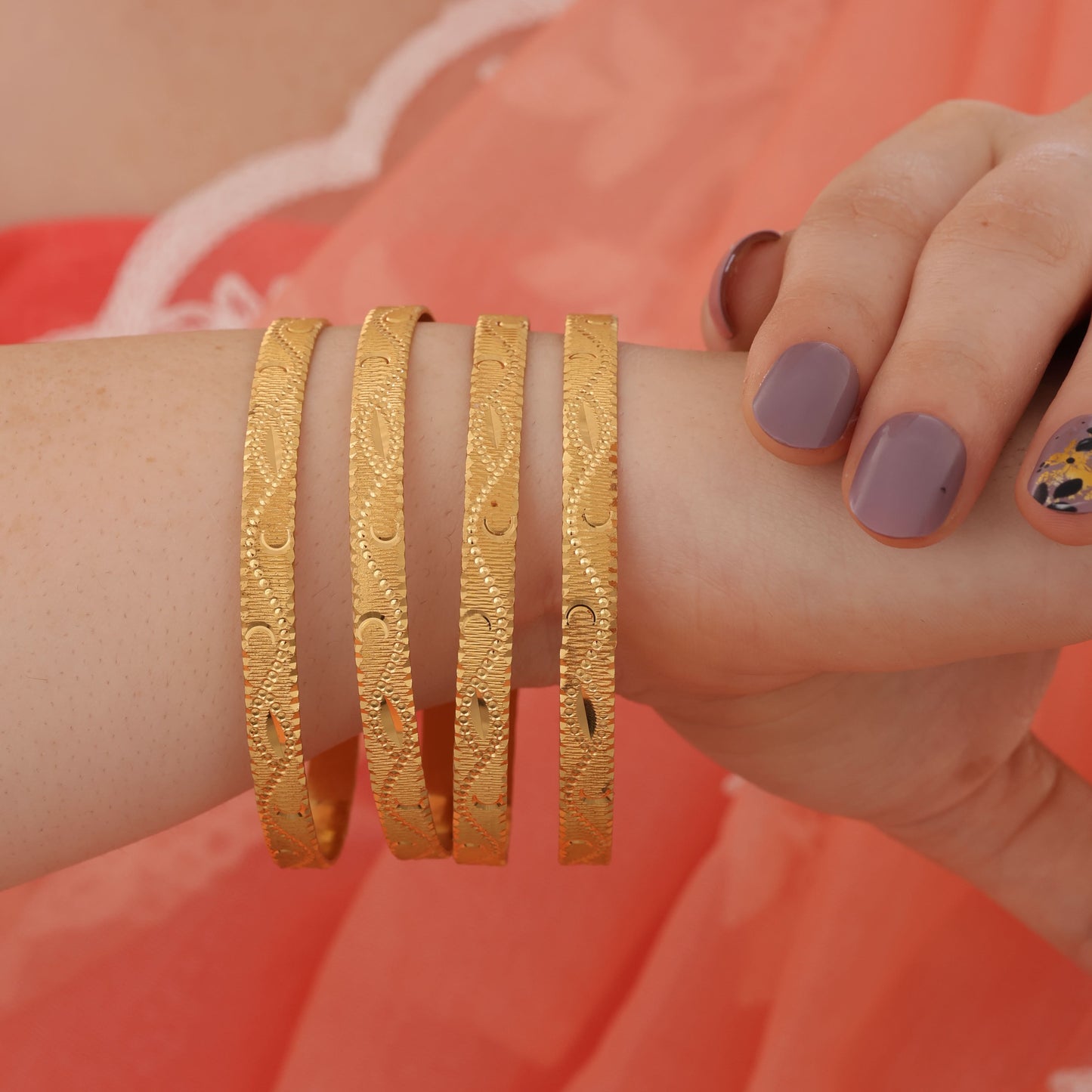 BUY 1 GET 1 FREE - Riona Bangles (Set of 4)