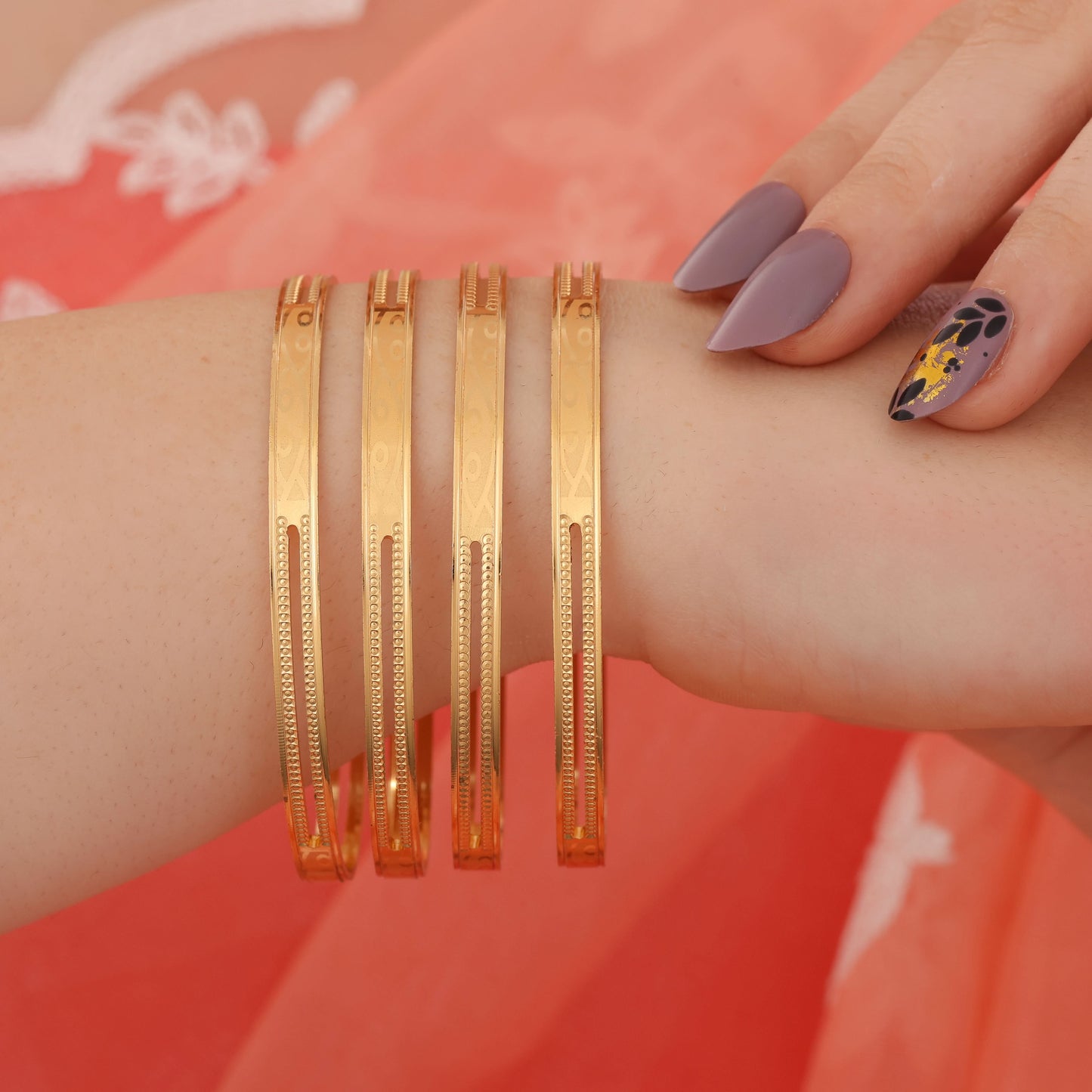 BUY 1 GET 1 FREE - Dhara Bangles (Set of 4)