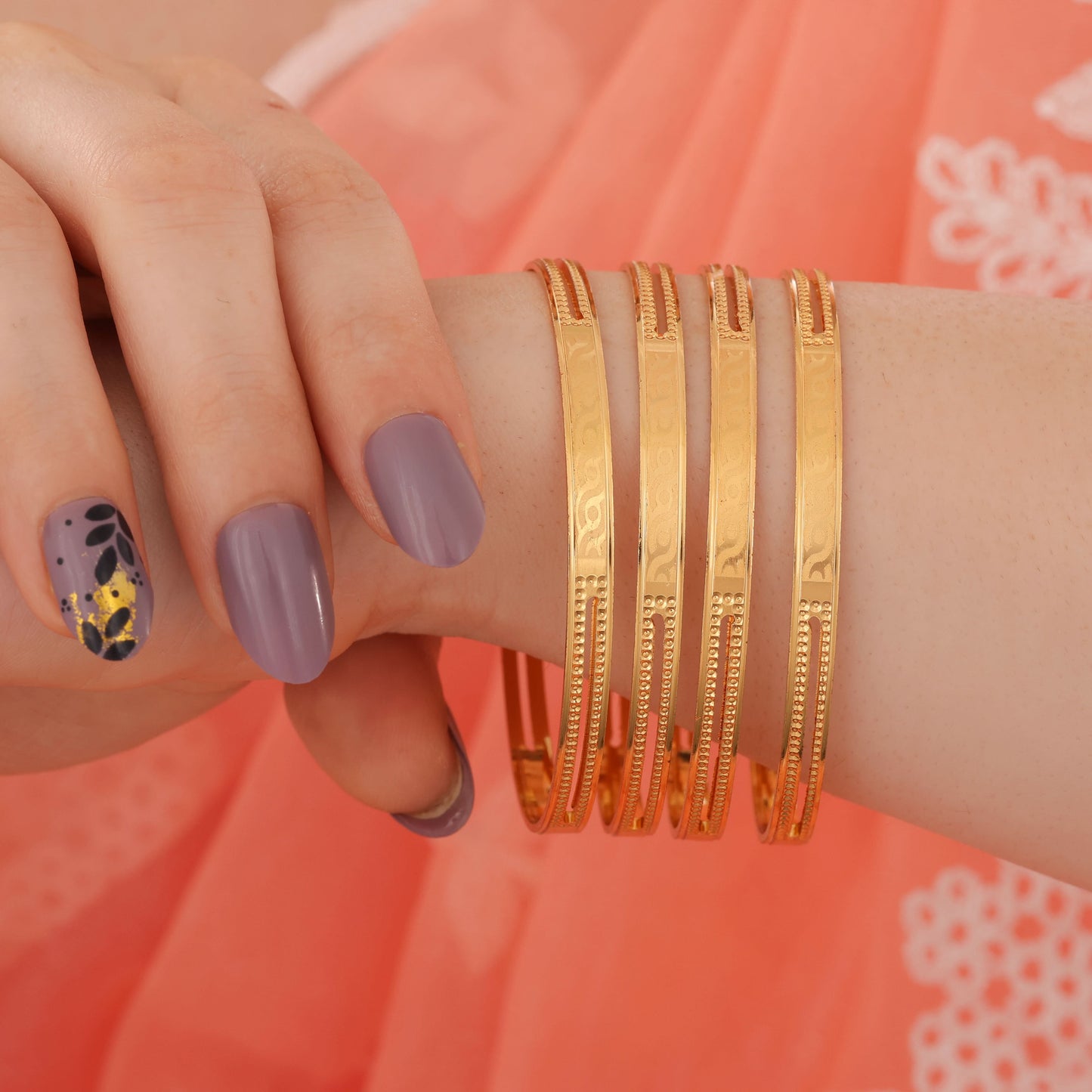 BUY 1 GET 1 FREE - Shakti Bangles (Set of 4)