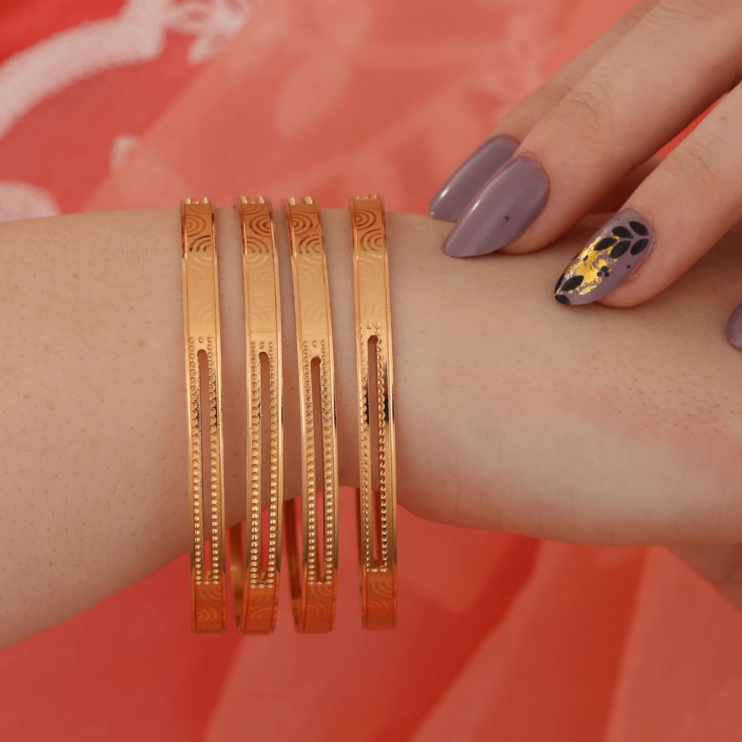 BUY 1 GET 1 FREE - Aashirya Bangles (Set of 4)