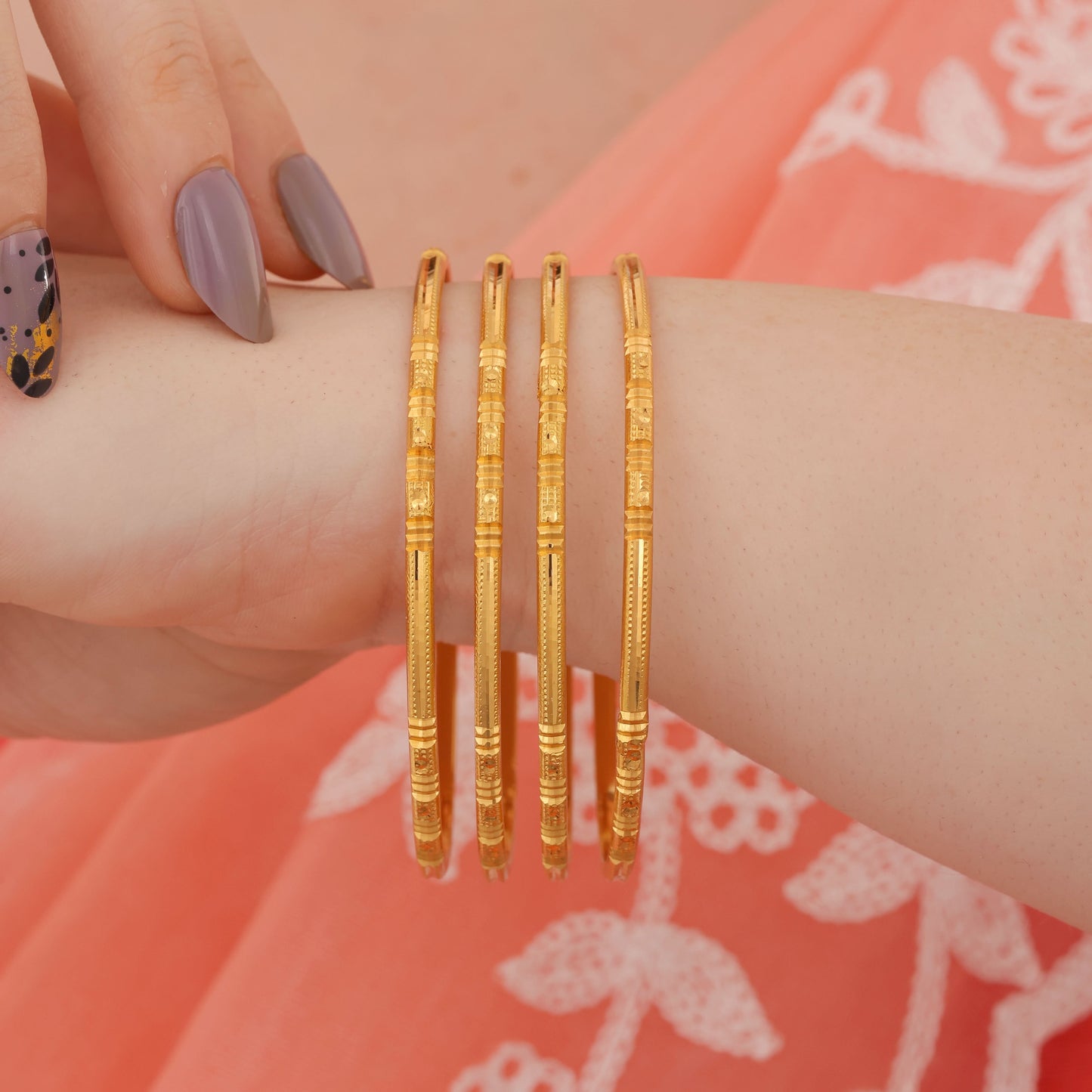 BUY 1 GET 1 FREE - Uma Bangles (Set of 4)