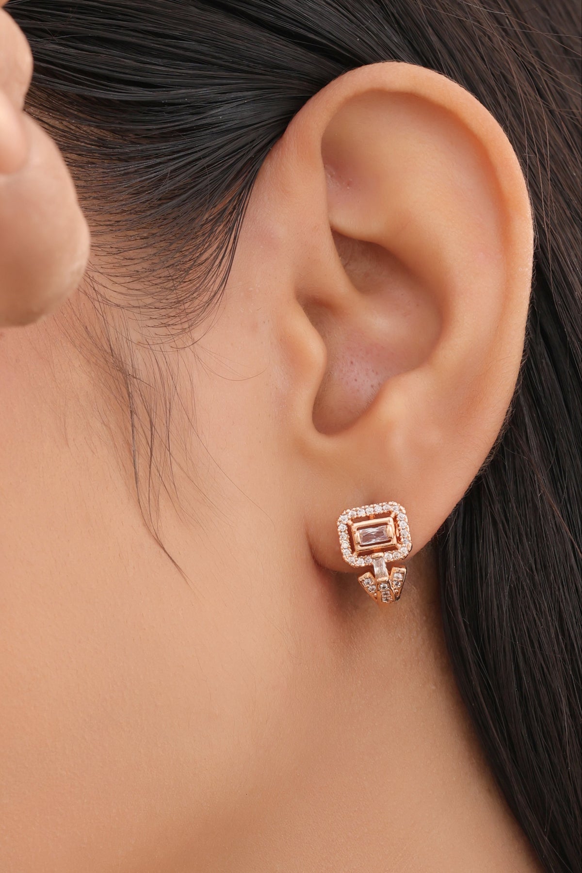 American Diamond Rose Gold Fancy Delicate Bali