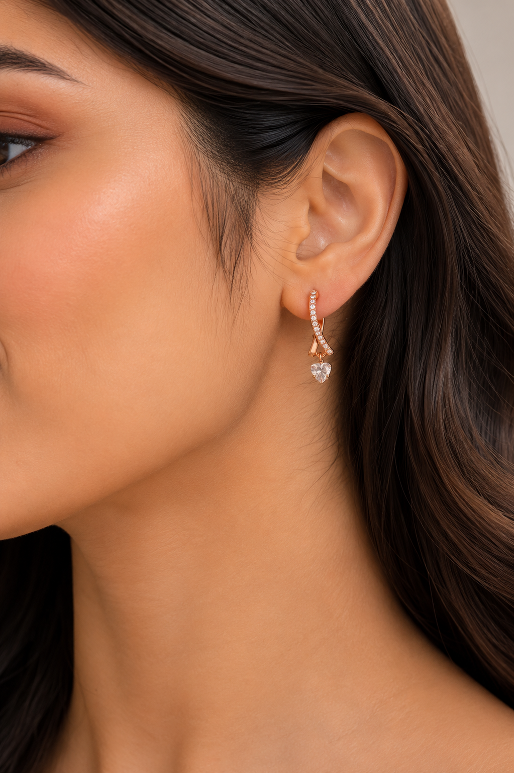 American Diamond Rose Gold Delicated Fancy Bali