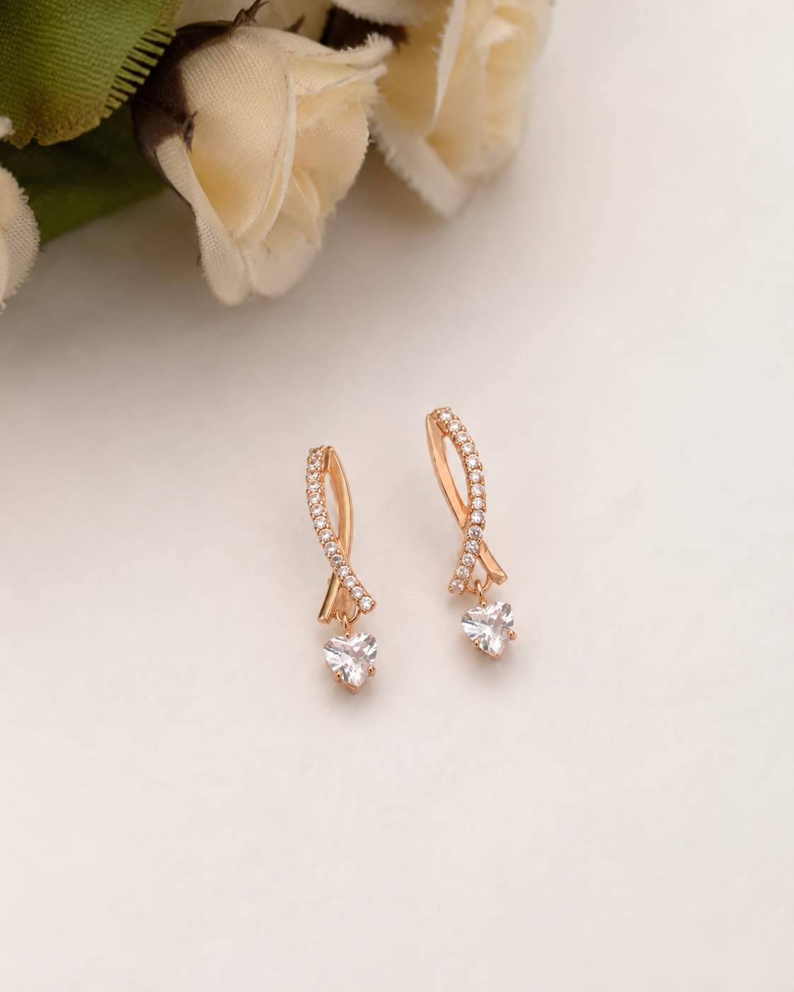 American Diamond Rose Gold Delicated Fancy Bali