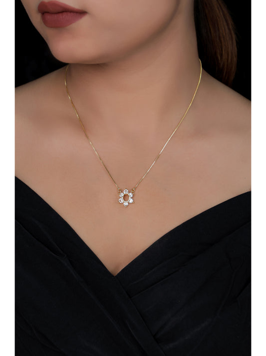 Fancy High Gold Plated Delicate Chain Pendant