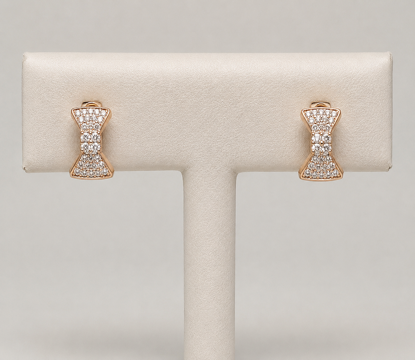 American Diamond Rose Gold Fancy Baali Earrings