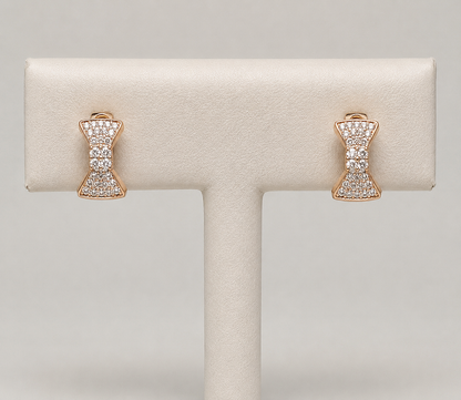 American Diamond Rose Gold Fancy Baali Earrings