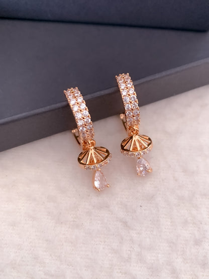 BUY 1 GET 1 FREE -American Diamond High Rose Gold Fancy Bali